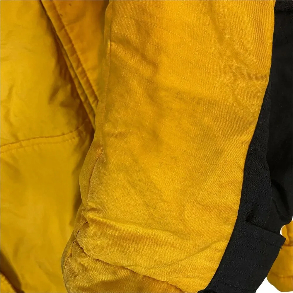 Polo Ralph Lauren Men's Yellow Black Windbreaker Jacket Size Large Vintage